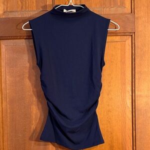 Madewell Navy Sleeveless Mock-Neck Tank